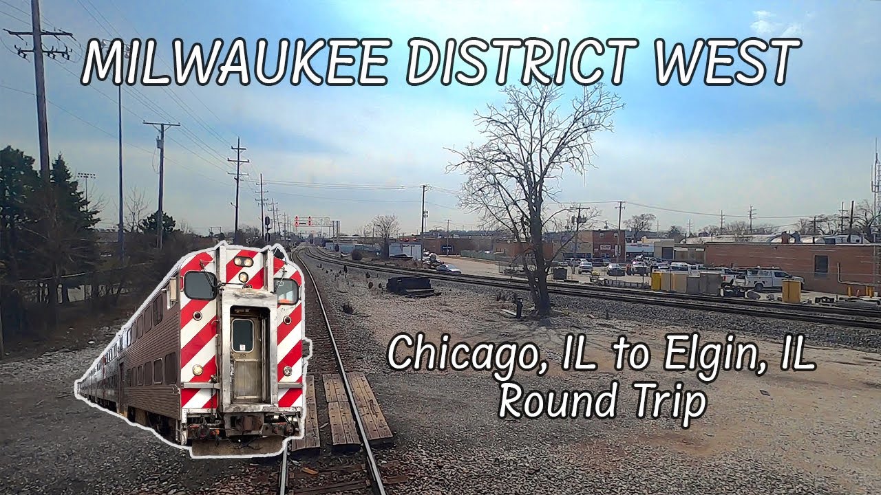 Full Round trip: Chicago to Elgin and back - A ride on Metra's Milwaukee District West