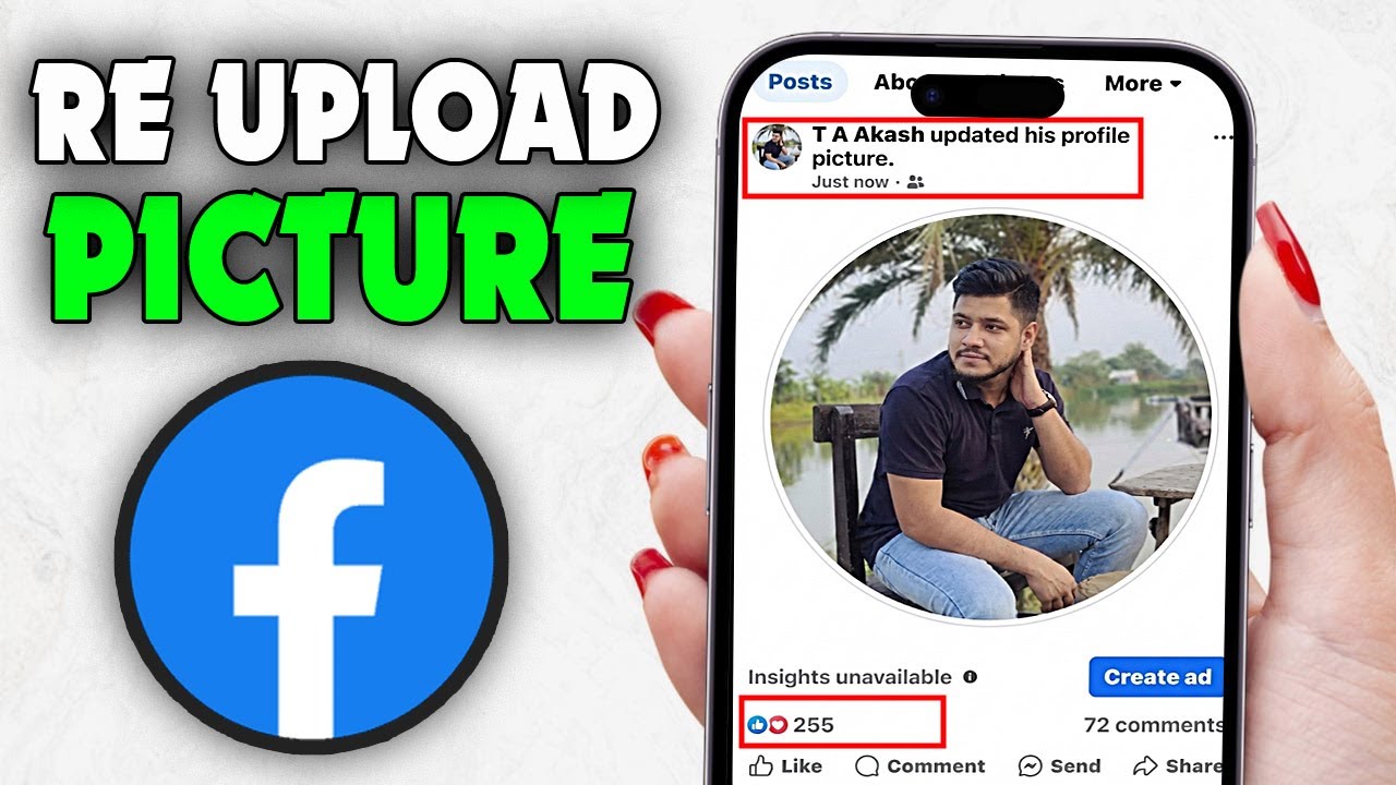 Как повторно загрузить фотографию профиля в Facebook (2026)