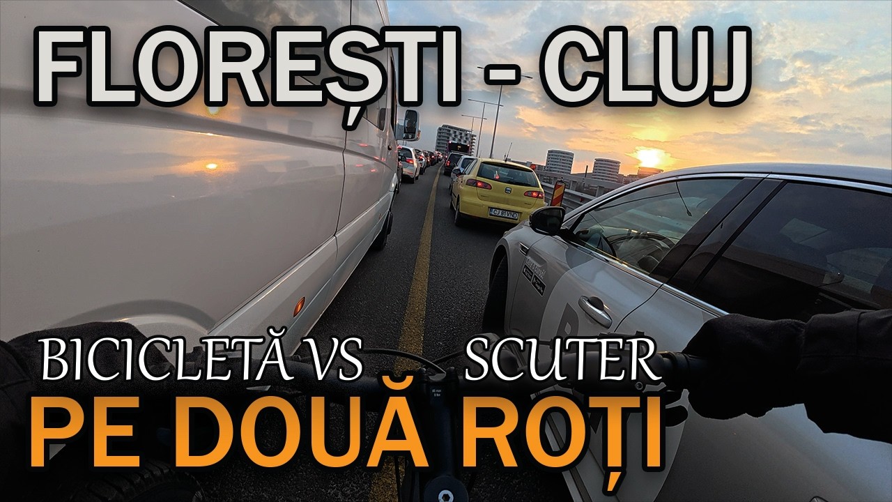 Florești - Cluj, pe două roți | Ora 7:30 | Scuter VS Bicicletă