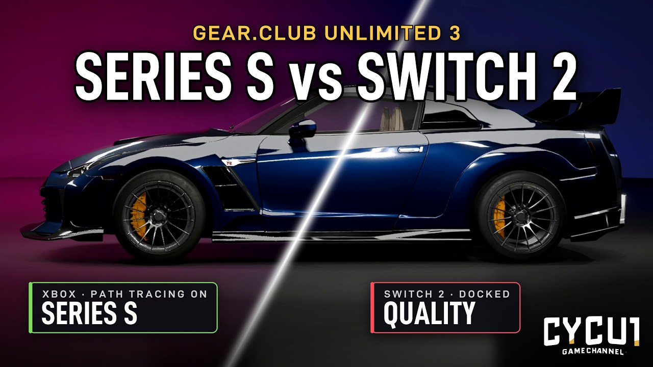 Gear Club Unlimited 3 Xbox Series S vs Switch 2 Graphics Comparison &  FPS Test