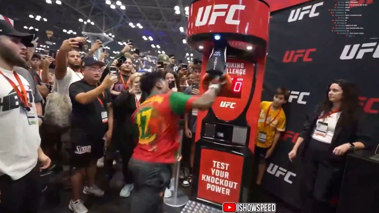 SPEED BEATS ALEX PEREIRA IN PUNCHING COMPETITION 😲