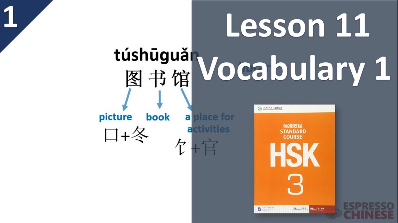 Lesson 11 Vocabulary 1 | HSK 3 Standard Course &ndash; Teacher Explanation