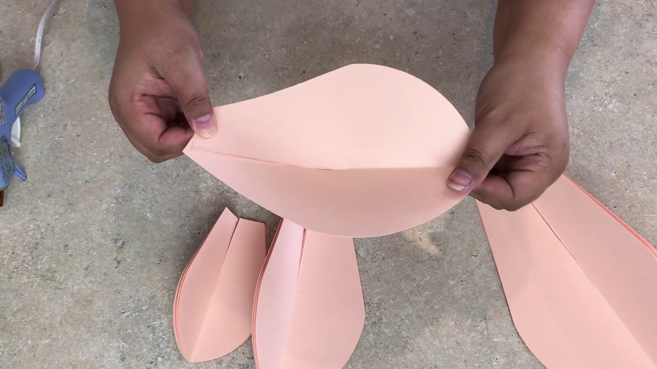 How to Assemble Medium Size Paper Flower Petal 2- A DIY Project