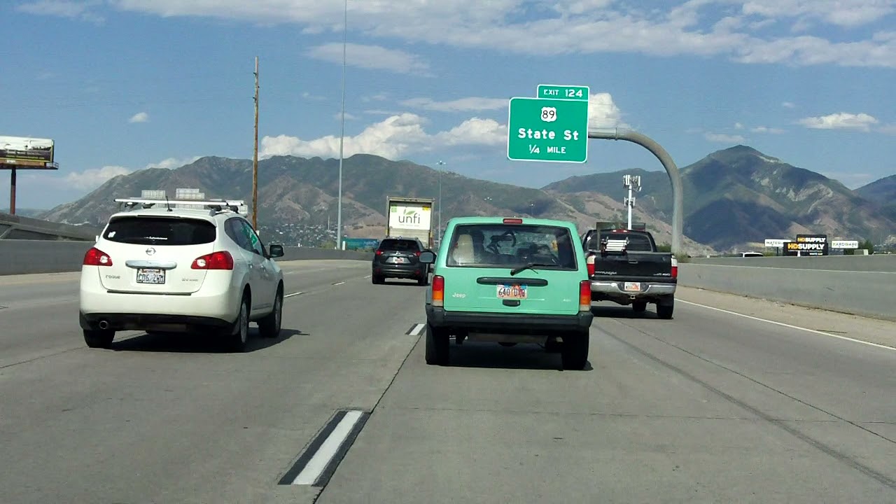 Driving through Salt Lake City, UT eastbound