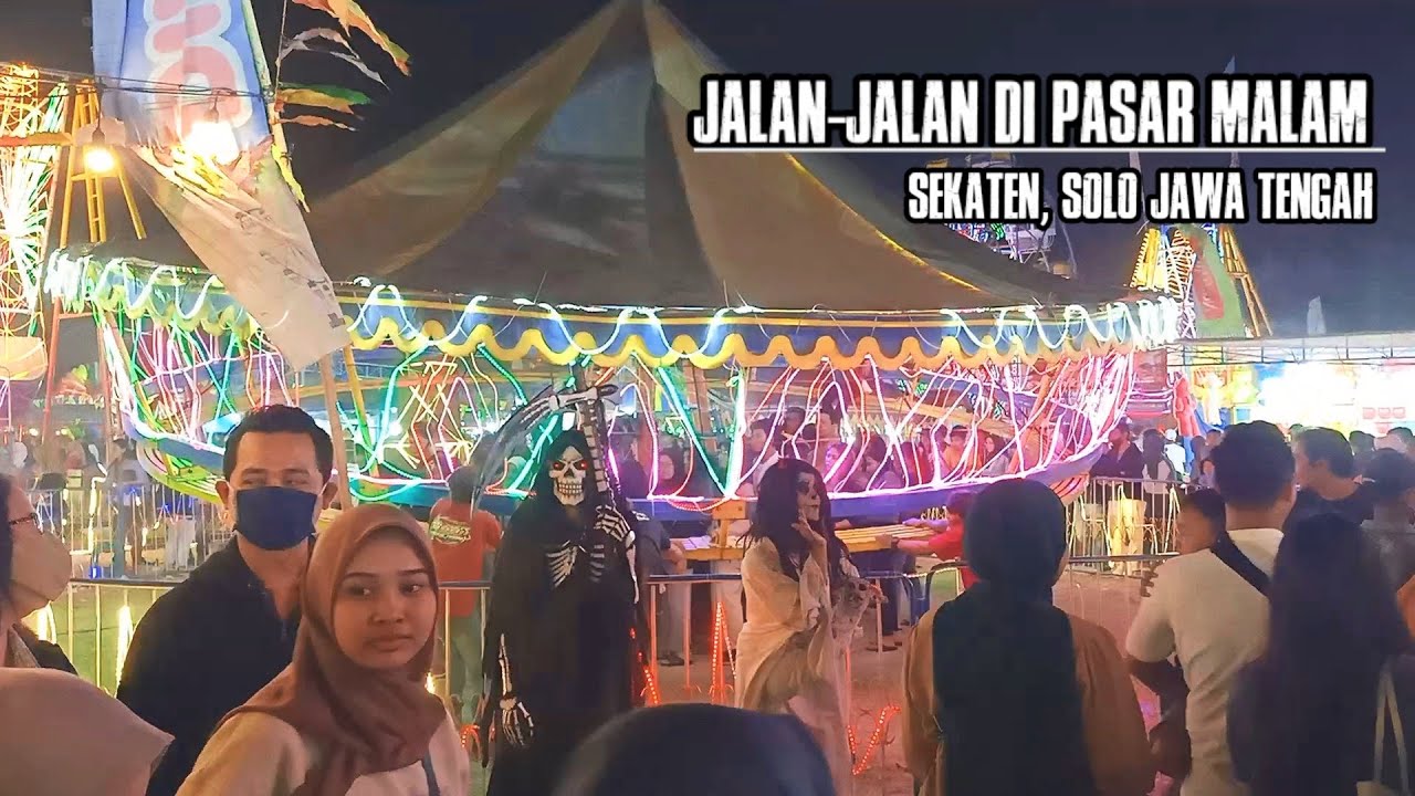 Sekaten night market, Solo, Central Java