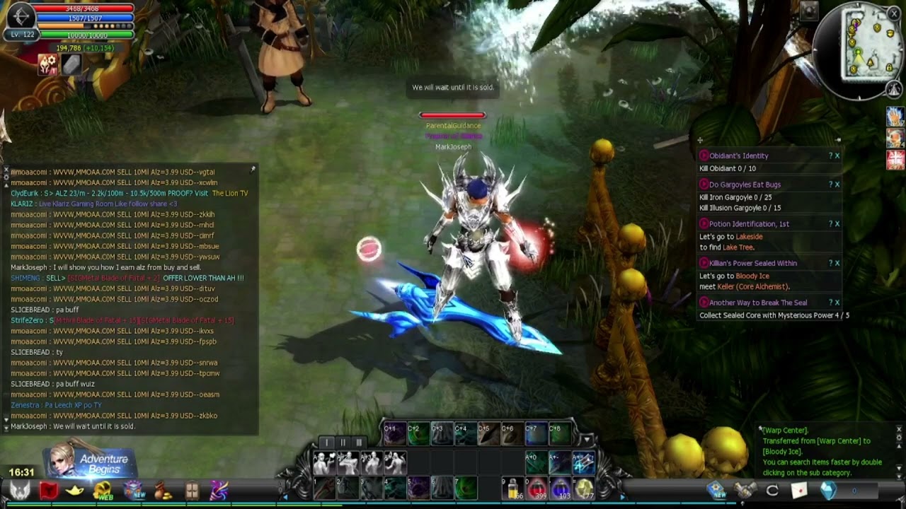 Cabal Ultimate Combo SEA - MarkJoseph's Journey: Episode 2 Upgrade Core Buy and Sell Alz Trick