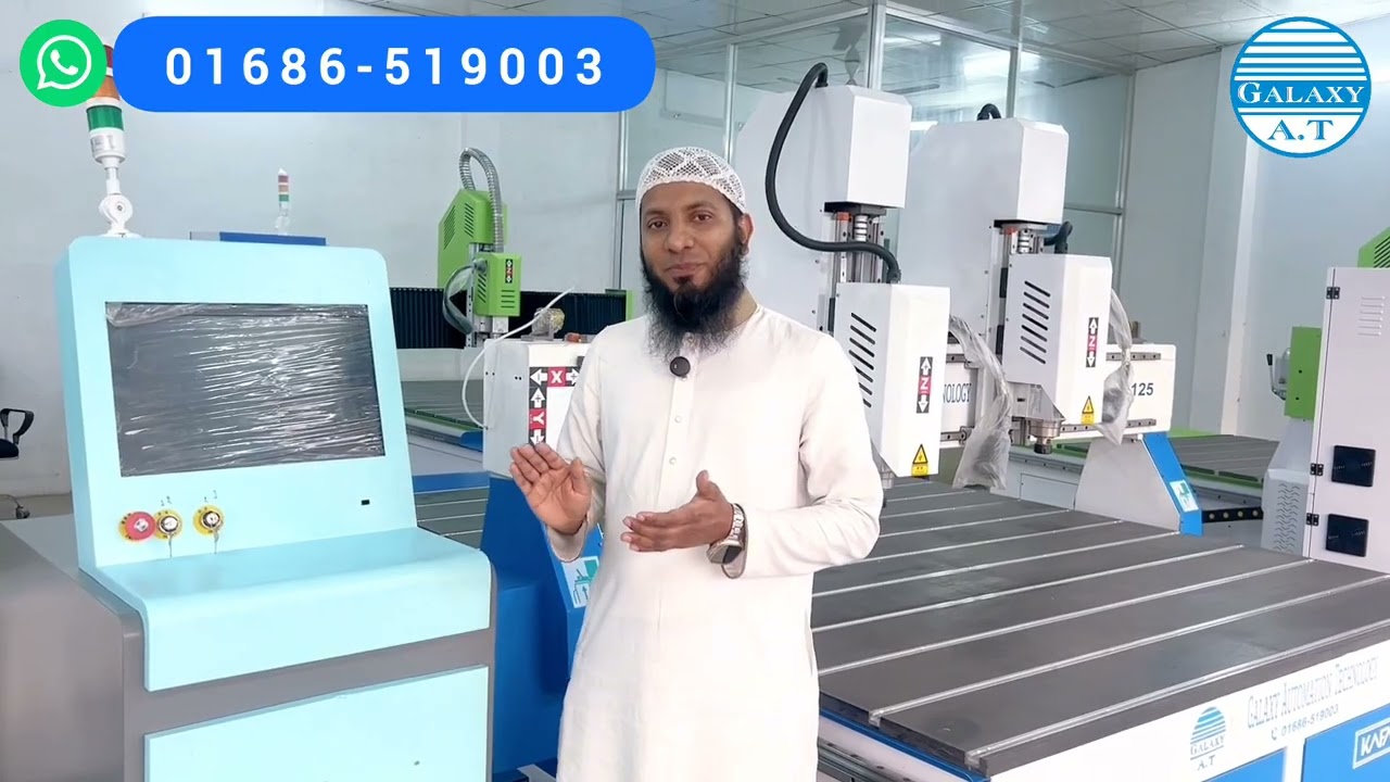 ২১২৫ ডাবল হেড সিএনসি রাউটার মেশিন।একের ভিতর দুই। 2125 Double head CNC Router machine.