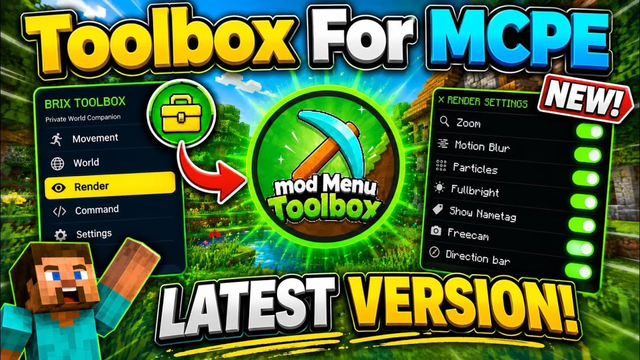 🥶 TOOLBOX for Minecraft PE 🔥 (LATEST VERSION) 💎 | Toolbox Minecraft 26.33 🚀