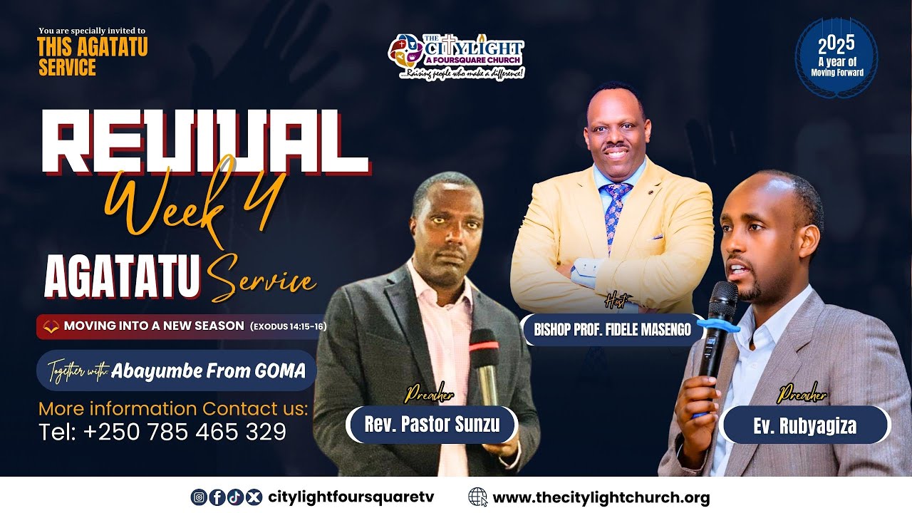 FOURSQUARE TVI AGATATU | REVIVAL WEEK 4 WITH REV. PASTOR  SUNZU & EV. RUBYAGIZA   29.01.2025