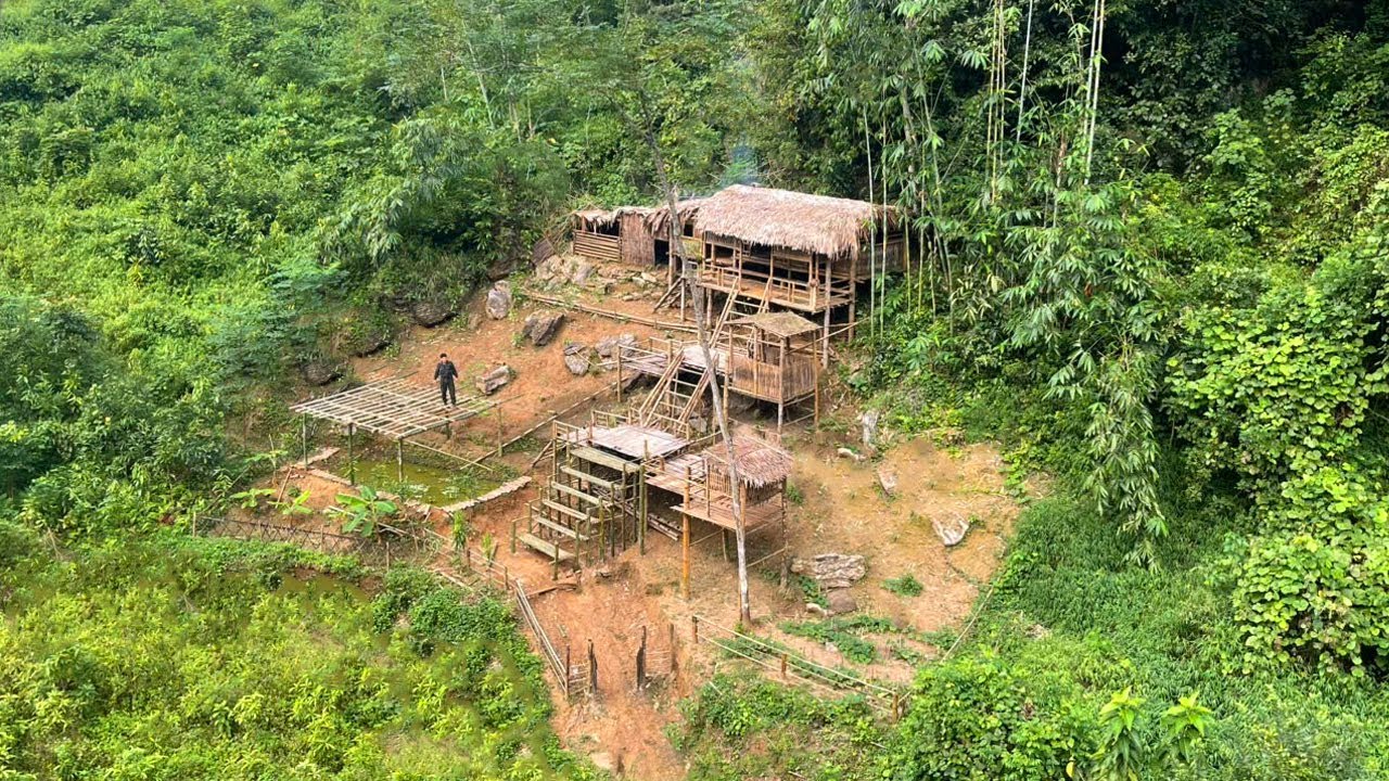 Full Video: Build a farm in the deep forest. Gardening and hunting.