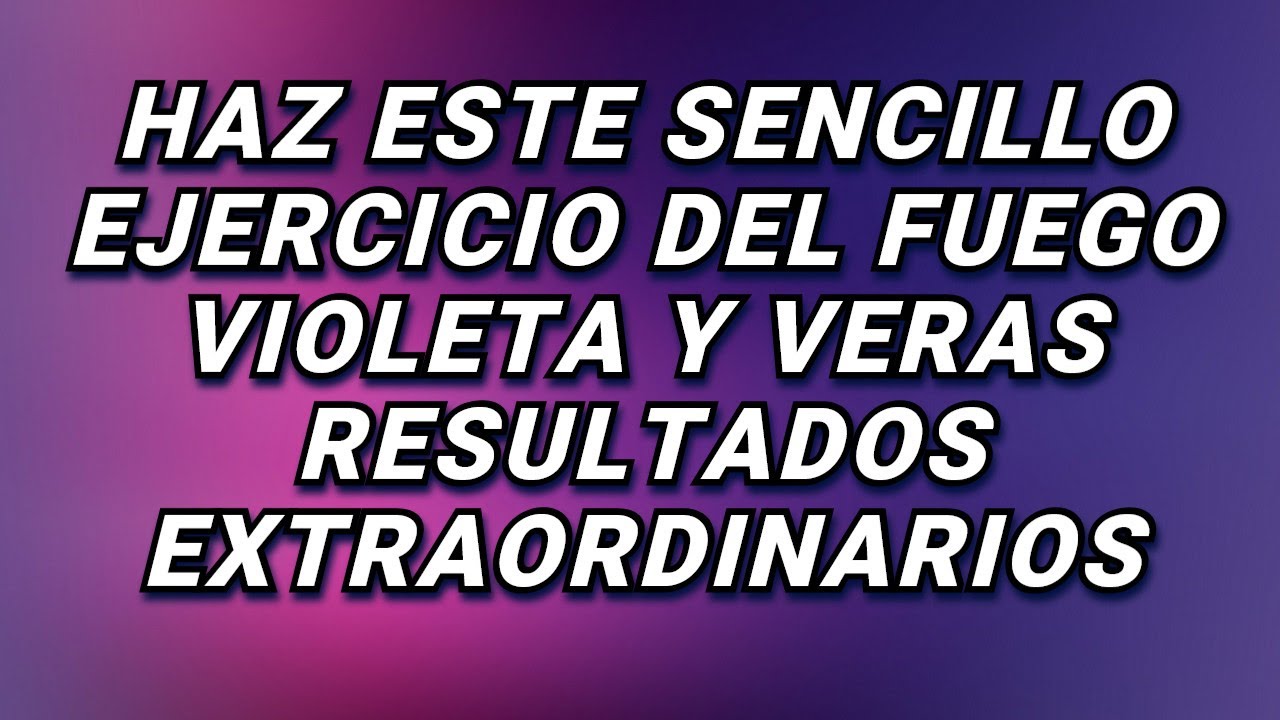 MEDITACI&Oacute;N 11 Minutos LLAMA VIOLETA con R&Aacute;PIDOS RESULTADOS  💜 Transmuta y Limpia  🌀 Decretos YO SOY