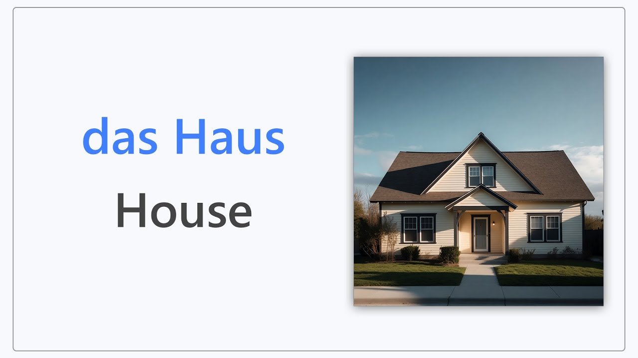 29 House Words in German | Wortschatz zum Thema Haus | House Vocabulary in German