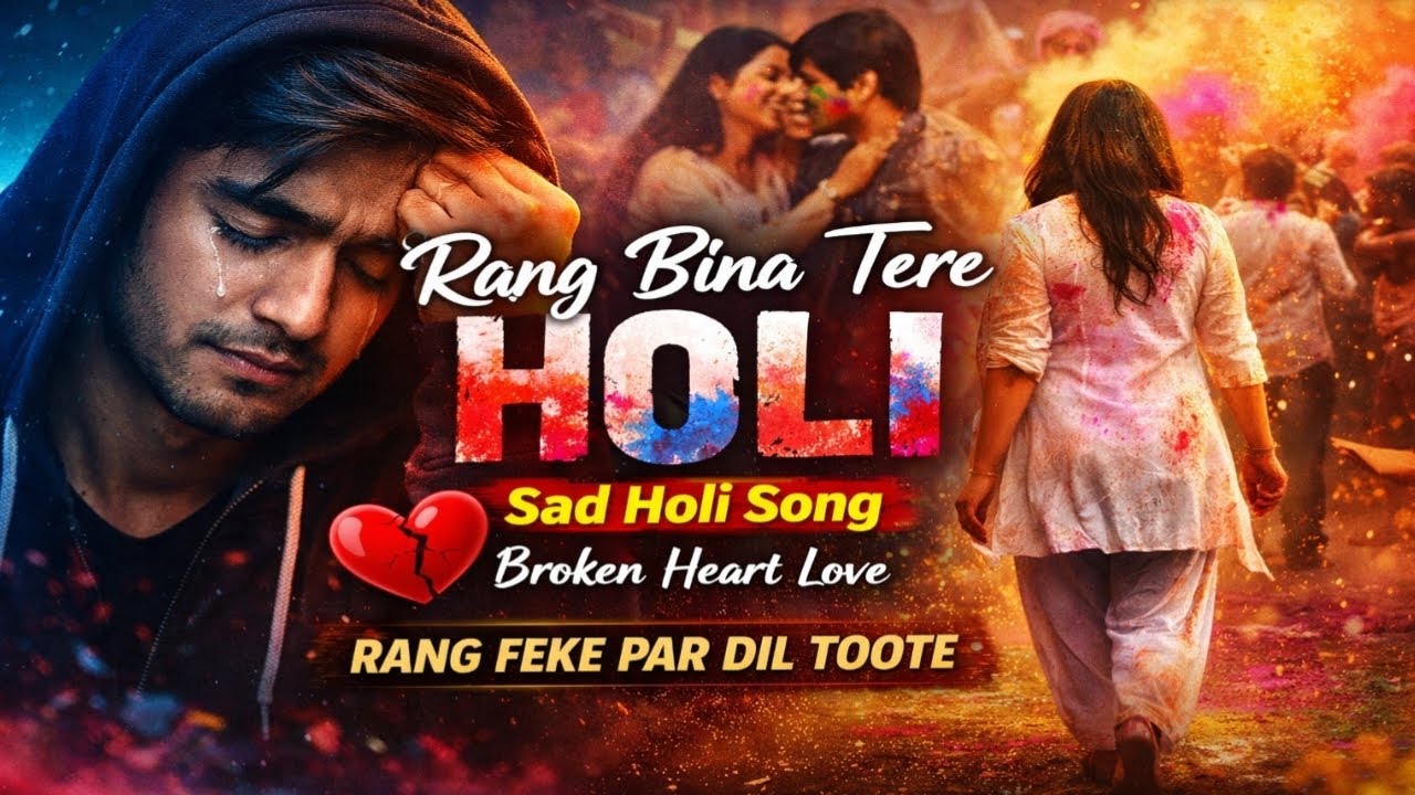 Holi Breakup Song 💔 | Rang Bina Tere | Emotional Hindi Sad Song 2026