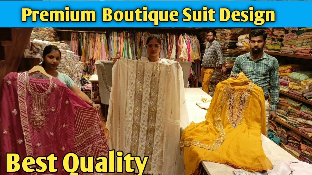 Boutique Taste Ladies Suit Dresses Material, Chandni Chowk Designer Suit Collection, Girls Suit