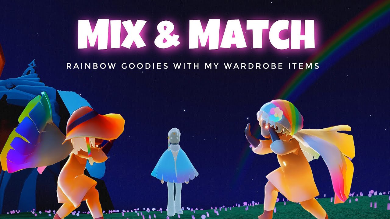 Mix & Match - Unlocking ALL Rainbow Goodies ✨ sky children of the light | Noob Mode