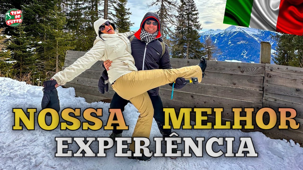 NOSSA MELHOR EXPERIÊNCIA NA NEVE NA ITÁLIA , e é claro UMA VÍDEO CASSETADA !