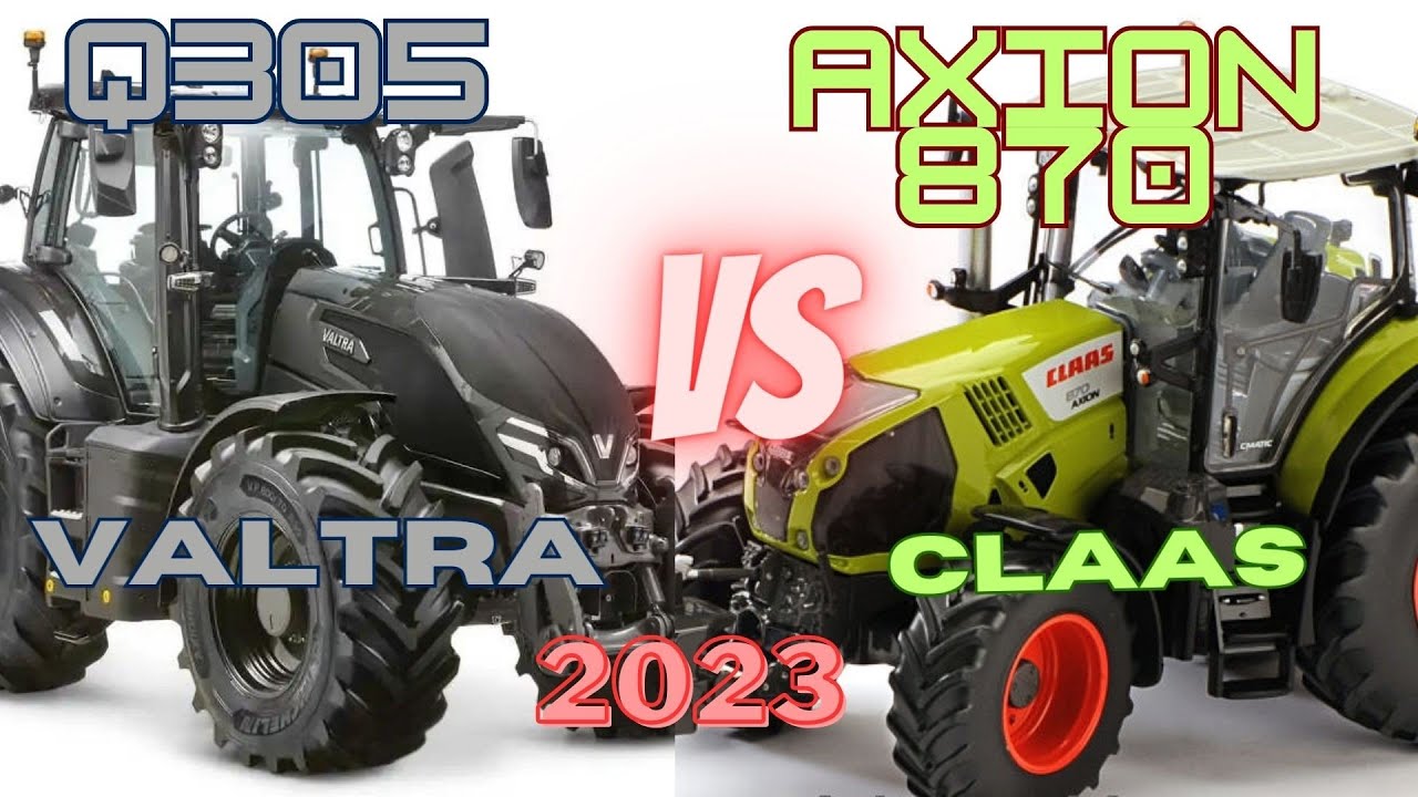 VALTRA Q305 VS CLAAS AXION 870 #tractor #top #tractor #valtra #claas