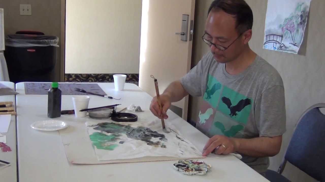 Paintings Inspired by Plexiglass Monoprints a Live Workshop with Henry Li