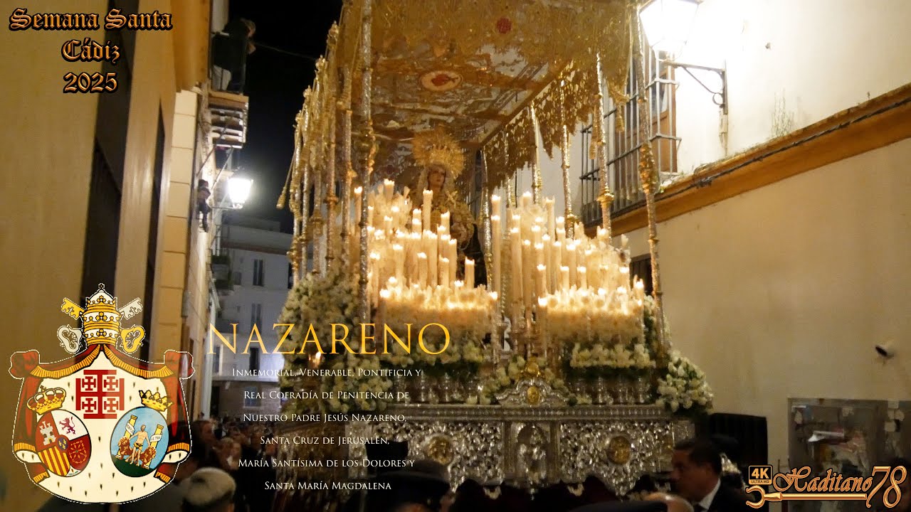 [4K ᴴᴰᴿ] VIRGEN DE LOS DOLORES / Semana Santa Cádiz 2025