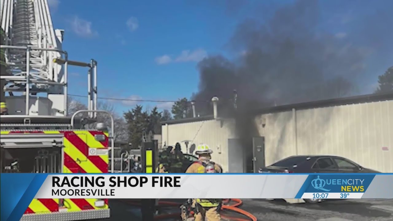 Mooresville NASCAR racing shop catches fire