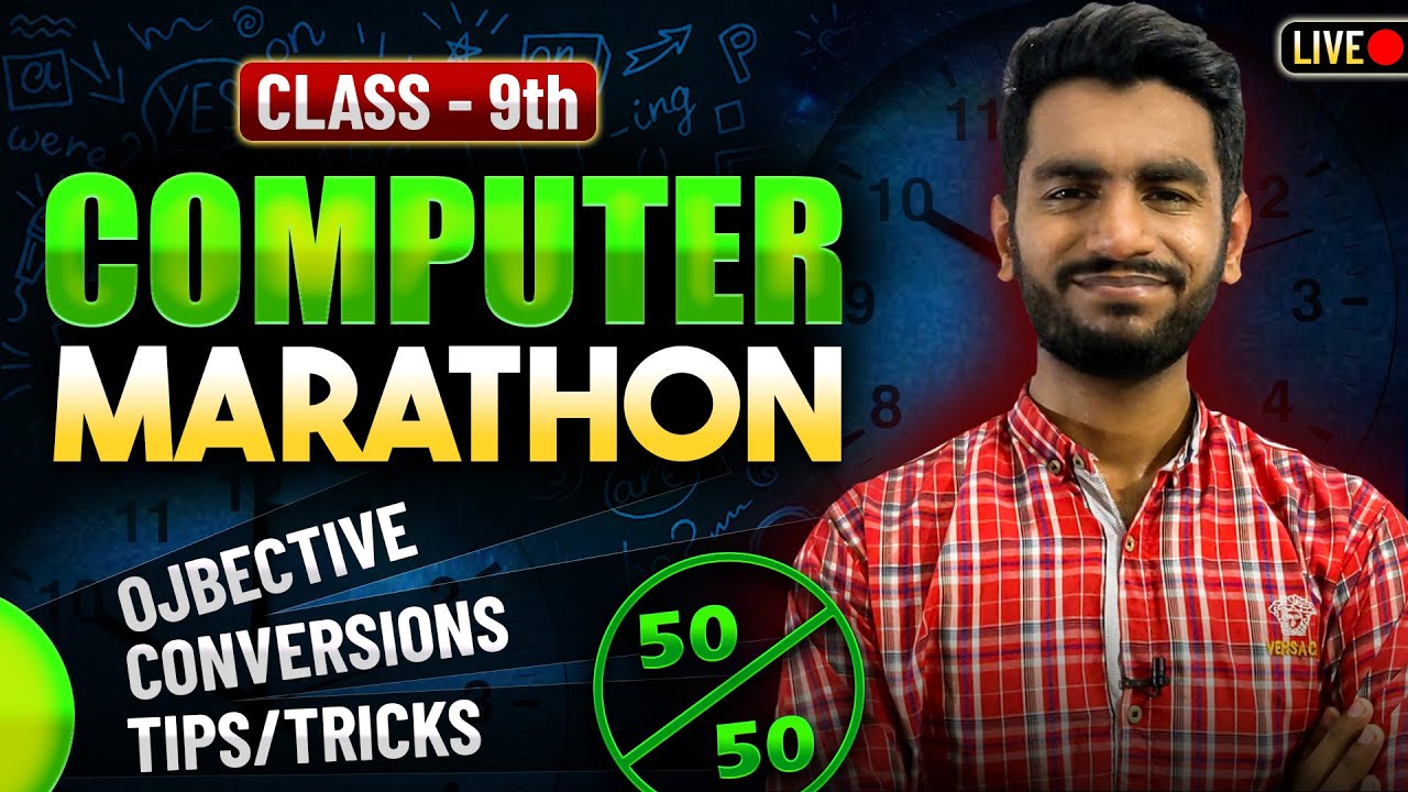 9th Class Computer Live Marathon🔥| 9th Computer Board Exams 2025 | Faizan Tanveer