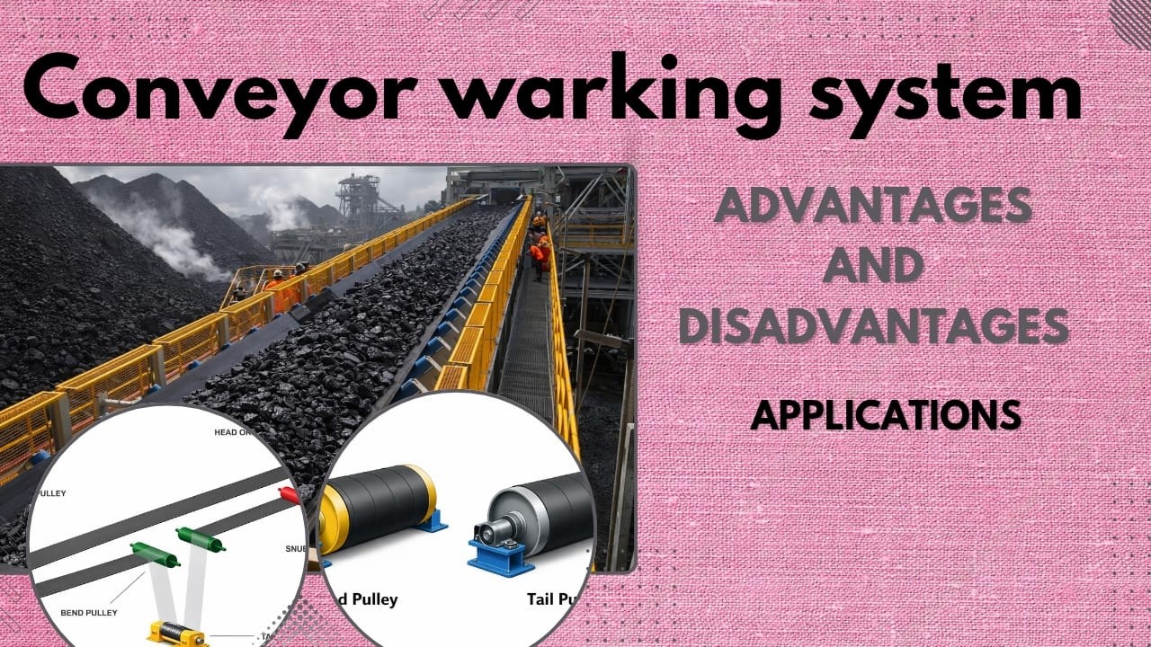 Conveyor Belt Working Principle | Advantages, Disadvantages & Applications in Industry