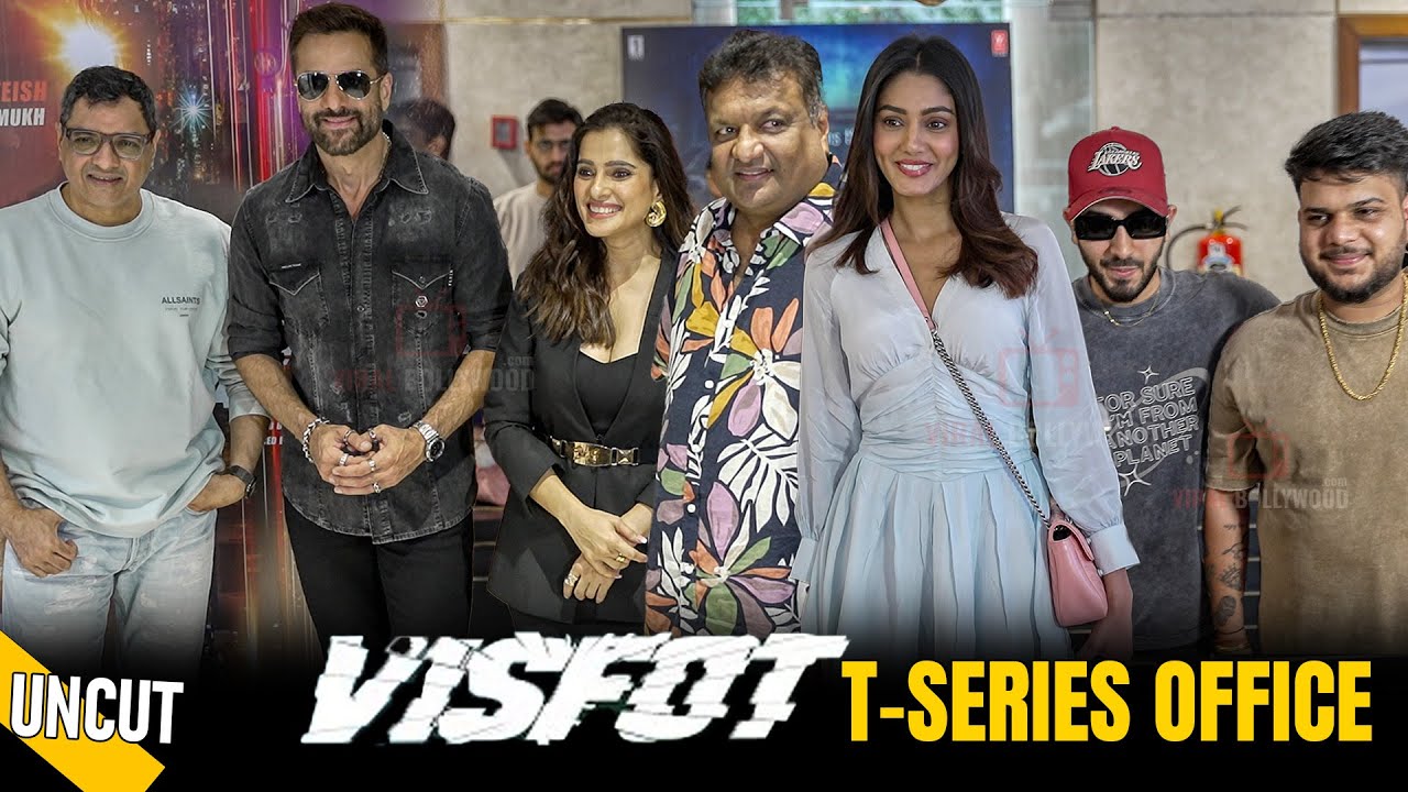 Visfot | Fardeen Khan, Priya Bapat, Sana Makbul arrive at T Series Office