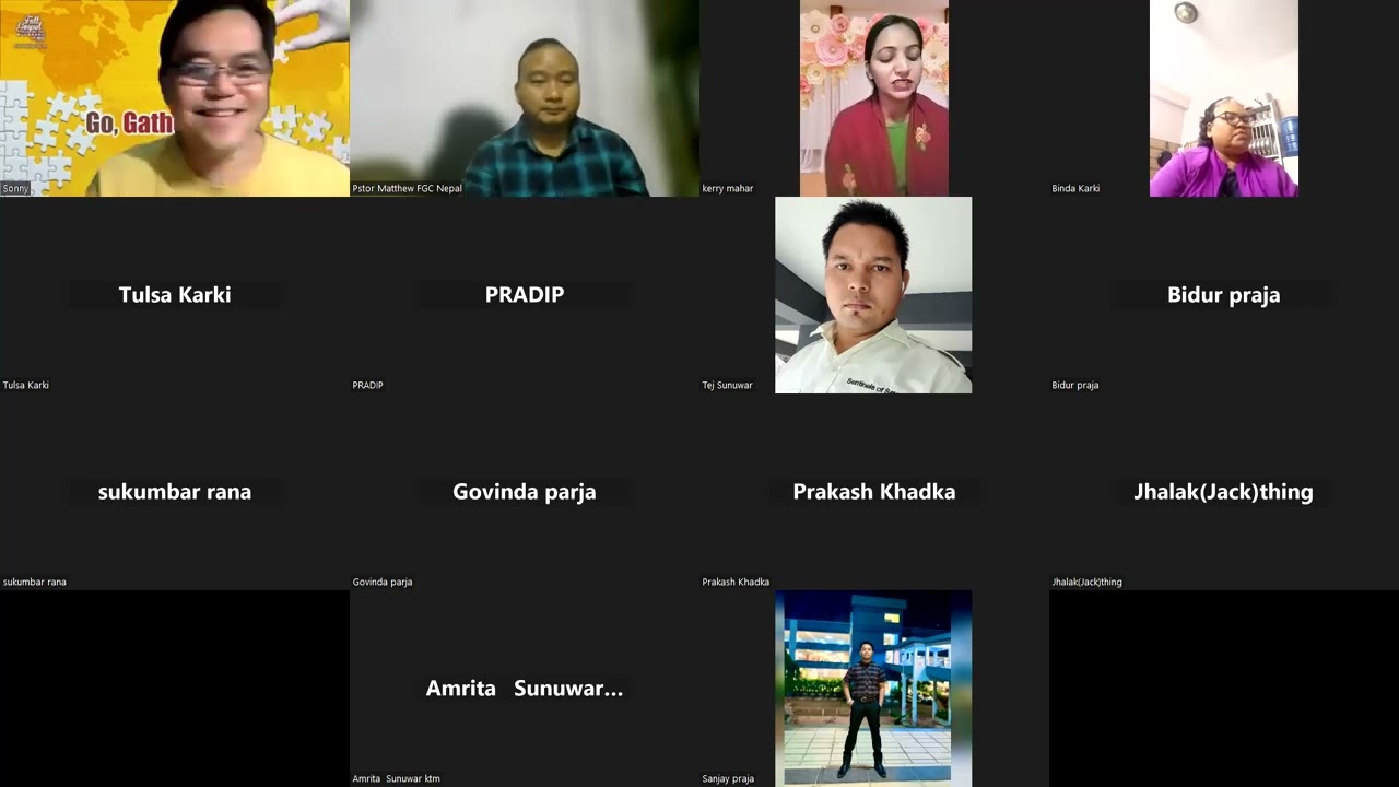 FullGospel Church Nepal Zoom online Fellowship
