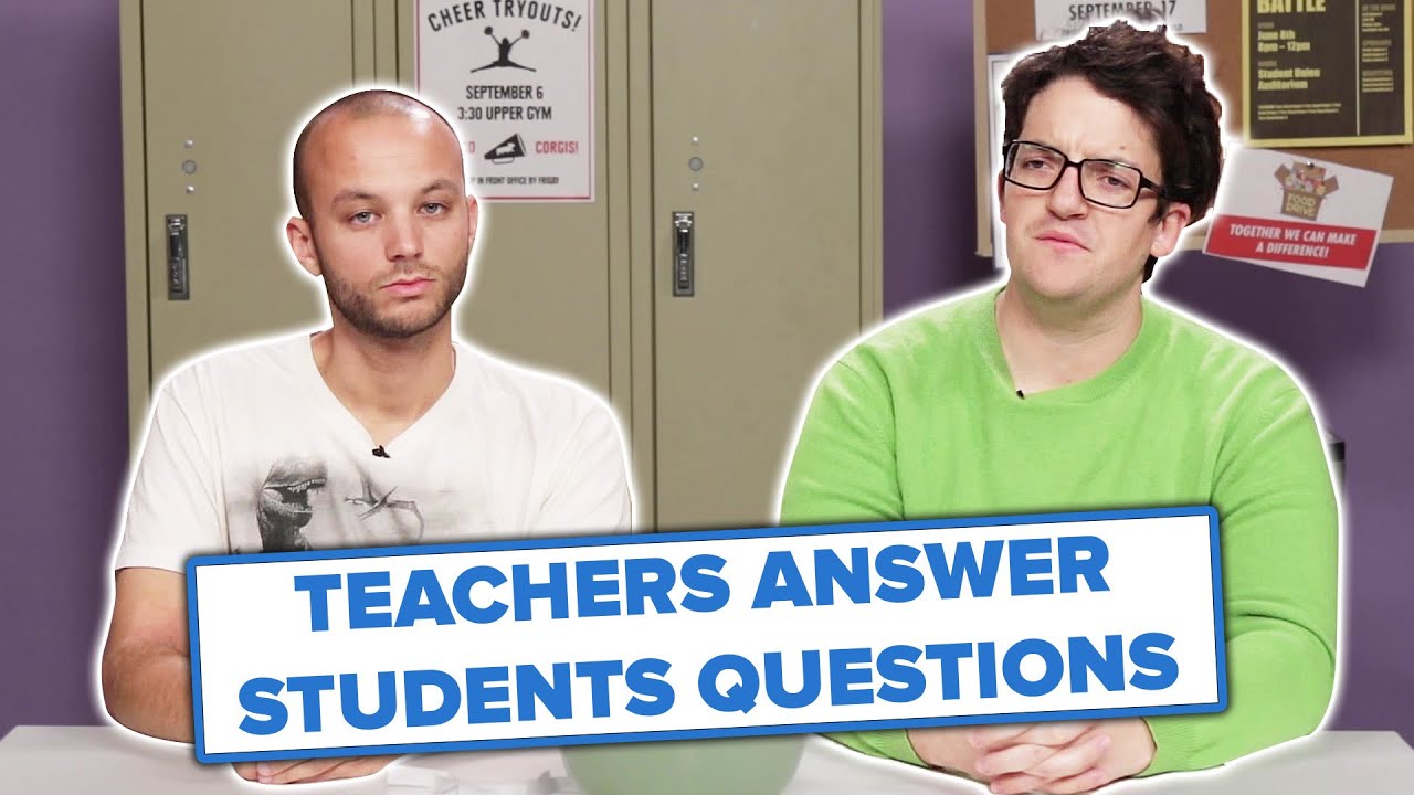 Teachers Answer Anonymous Questions From Students