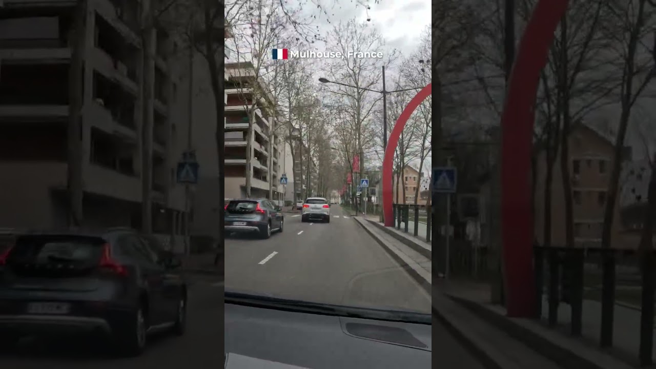 🇫🇷 Mulhouse, France – City Drive