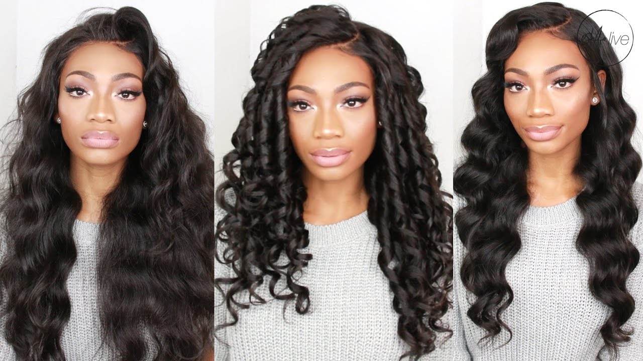 HOW I SLAY MY WIG | EASY GLAMOROUS WAND CURLS!