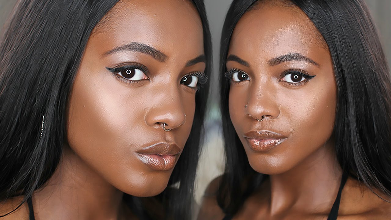 Spring + Summer Foundation Routine | Glowing Golden Dewy Skin For Dark / Brown Skin (Talk Through)