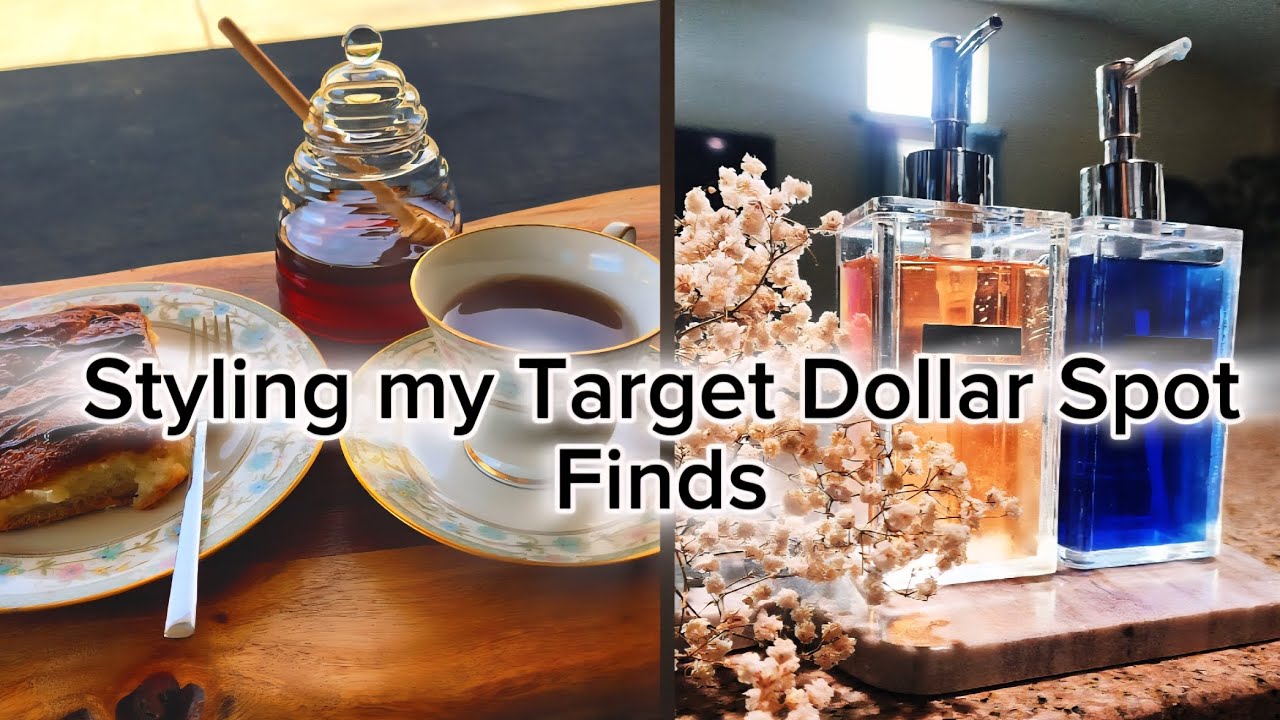 Spring collection from Target Dollar Spot/  Styling my new Finds