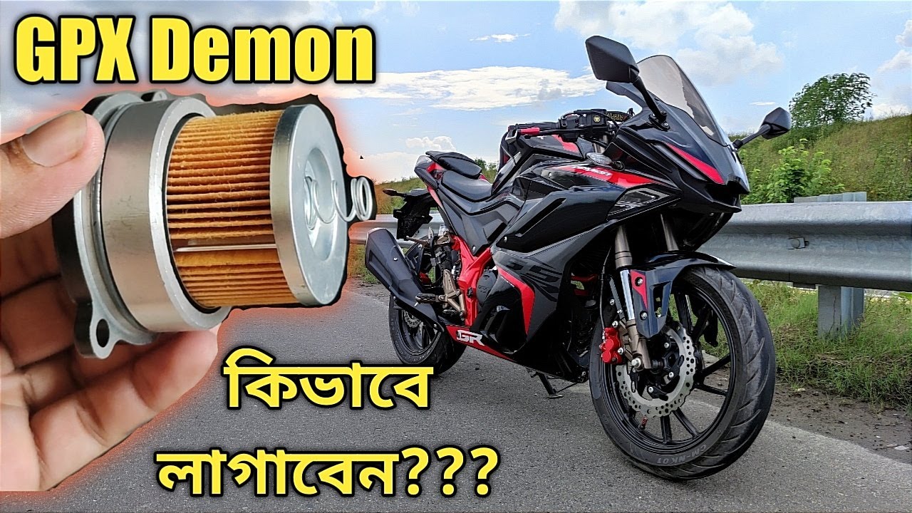GPX Demon gr 165r engine oil and engine oil filter change.[Opening body kit]