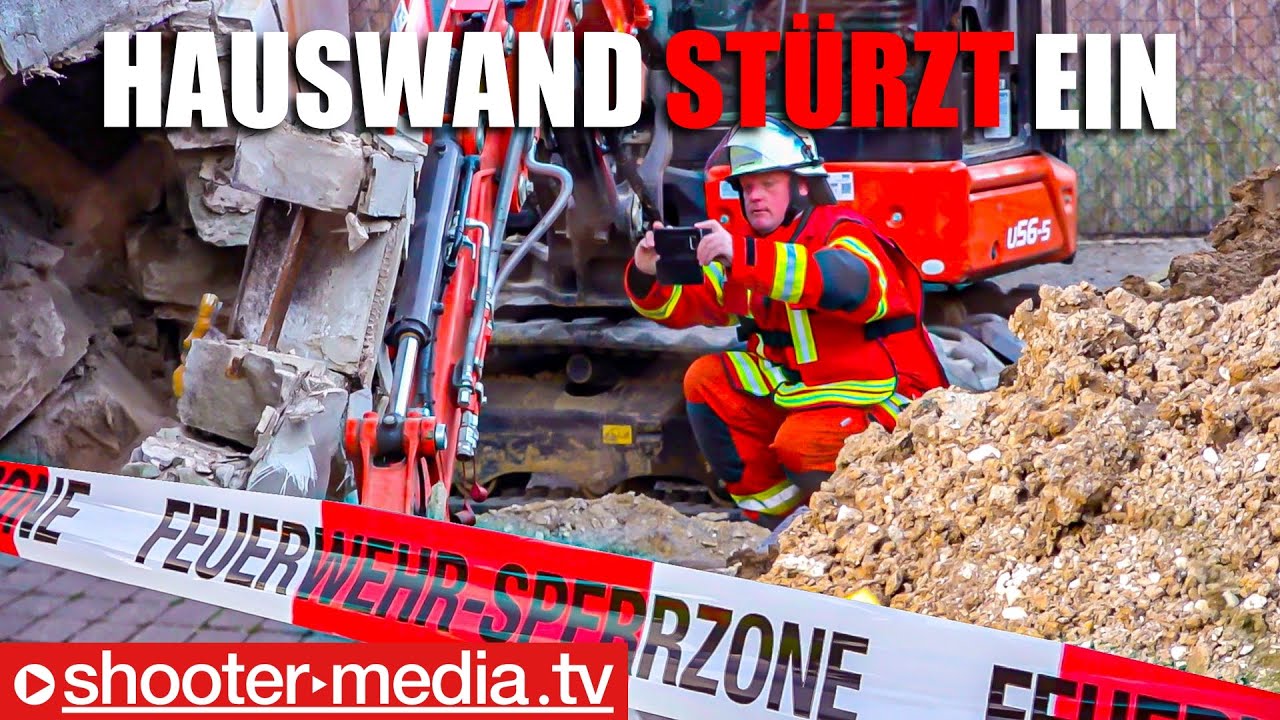🛑 Geb&auml;udeeinsturz - Absolute Katastrophe bei Baggerarbeiten 🛑 | 🚒 Alarm f&uuml;r Feuerwehr & THW 🚒