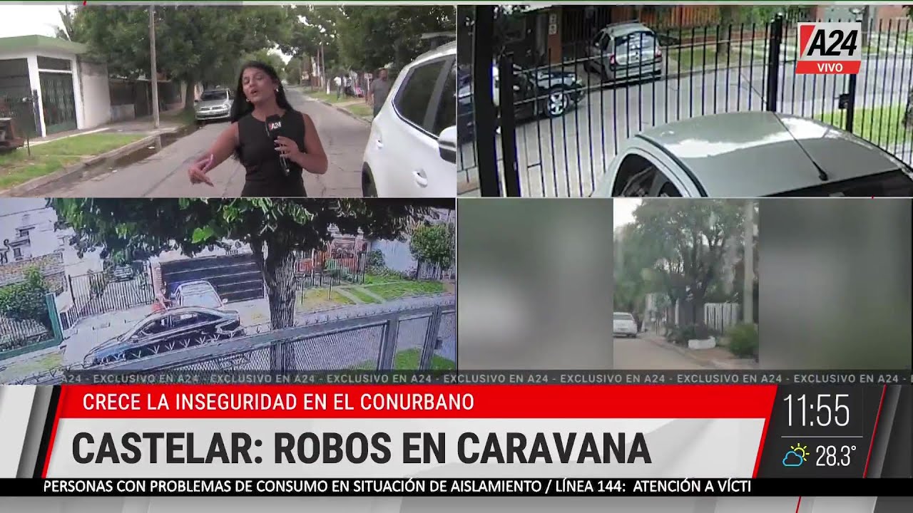 🚨 CRECE LA INSEGURIDAD EN EL CONURBANO: RAID DELICTIVO EN CASTELAR A PLENA LUZ DEL DÍA