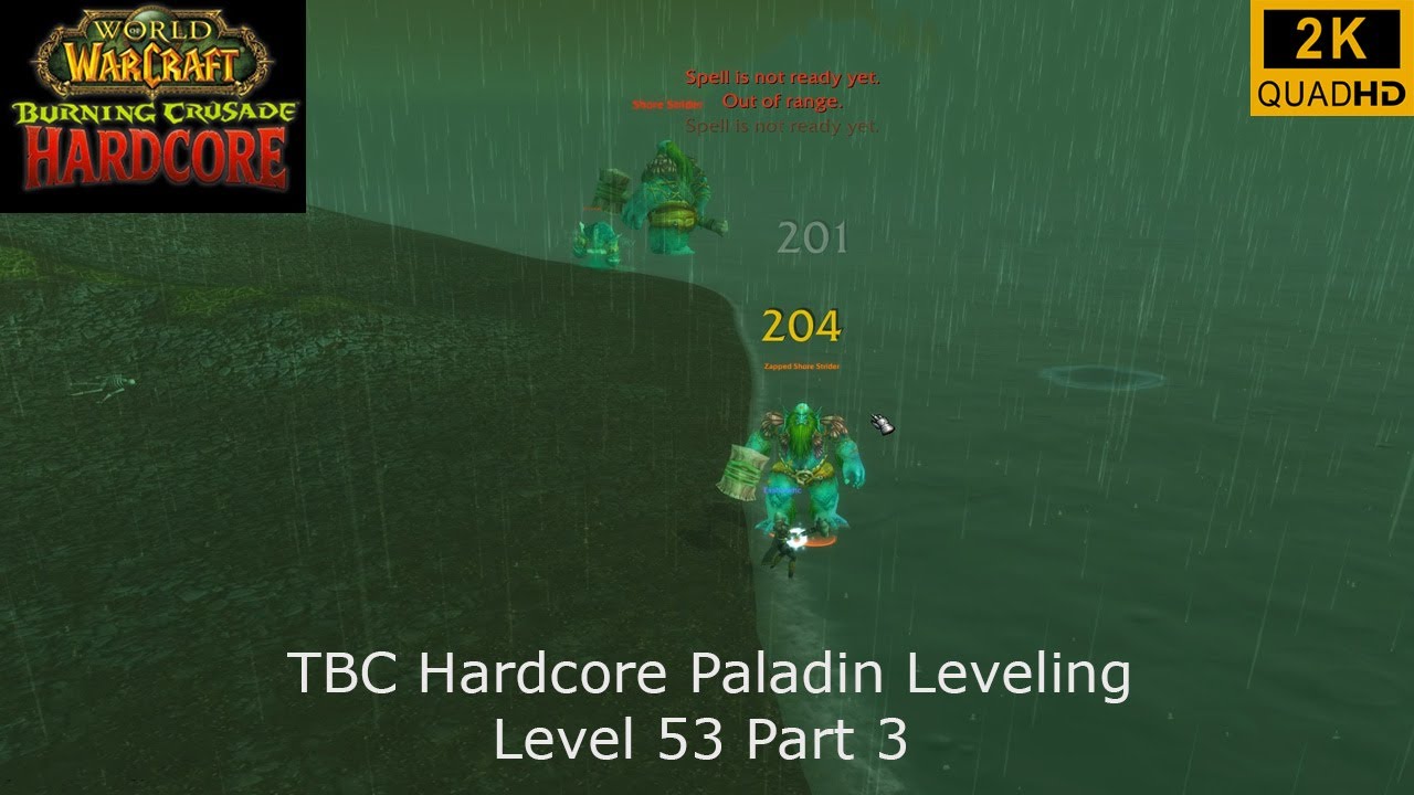 💀WoW TBC Hardcore | Paladin Leveling | Level 53 Part 3 | Retri Paladin PoV | 2K