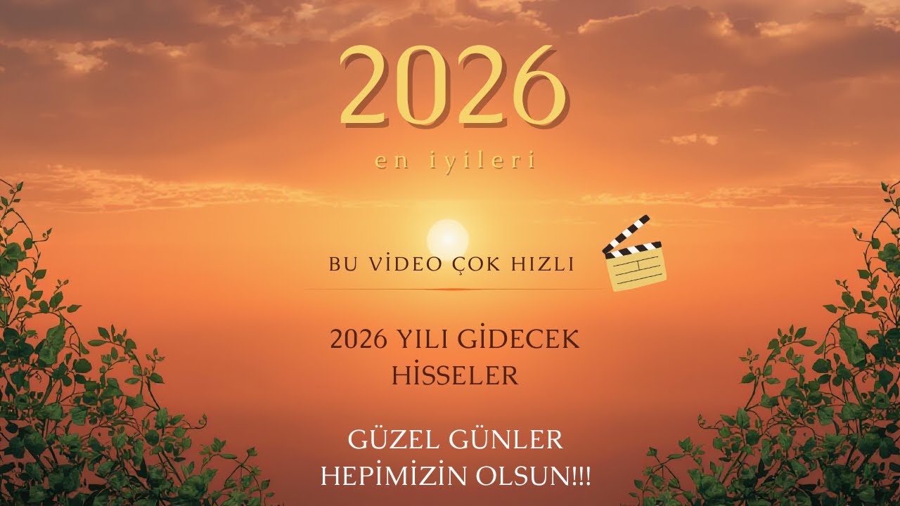 2026 YILI GİDECEK TÜM HİSSELER. BORSAMIZ ve HEDEFLERİMİZ.