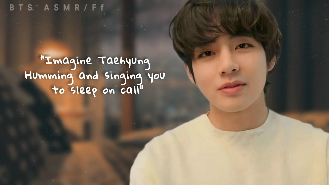 ♫ taehyung humming and singing you to sleep on call on a rainy night | asmr