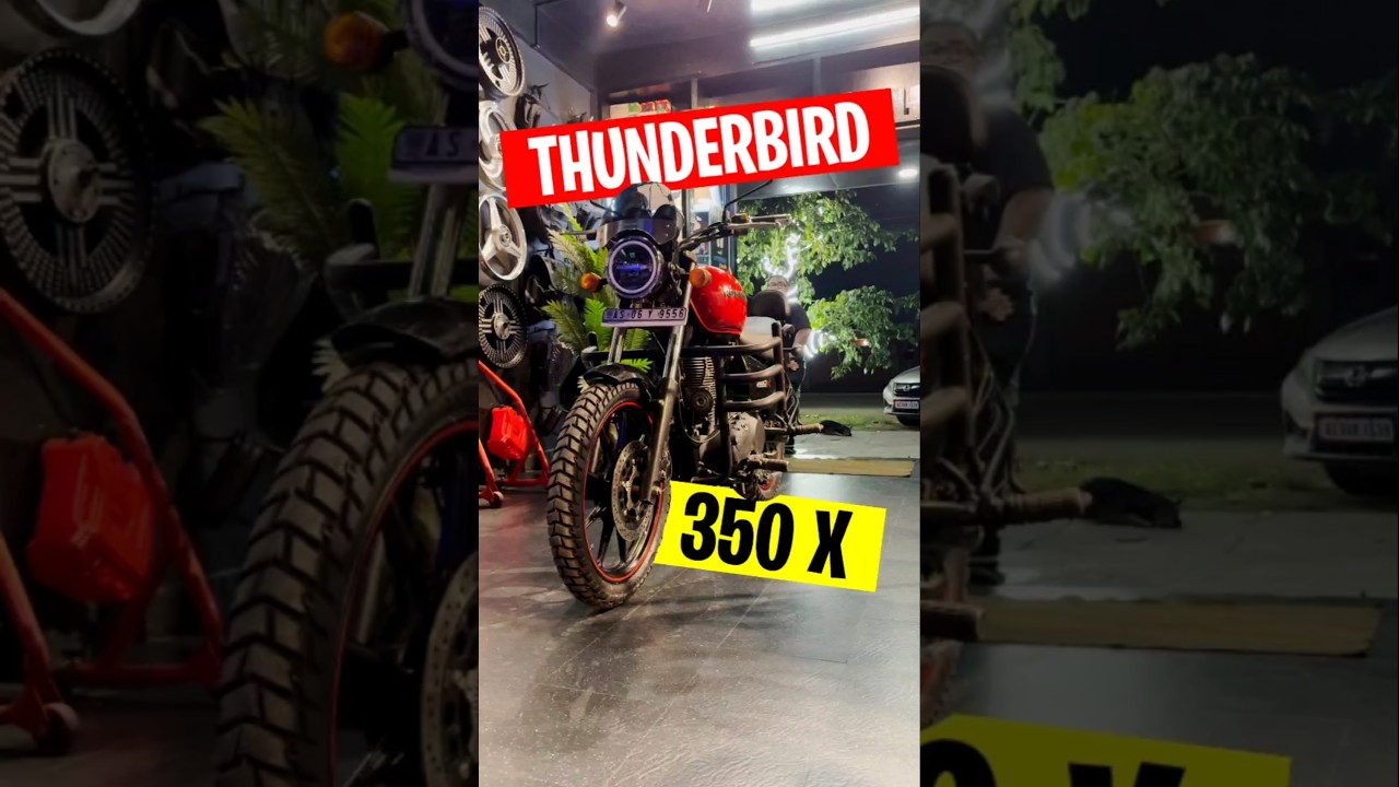 ROYAL ENFIELD THUNDERBIRD 350 X MODIFICATION #thunderbird350 #royalenfield #bikemodification