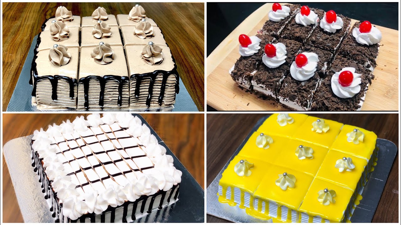 4 Easy Pastry Recipes | Pastry Cake Recipe | Easy Cake Recipe