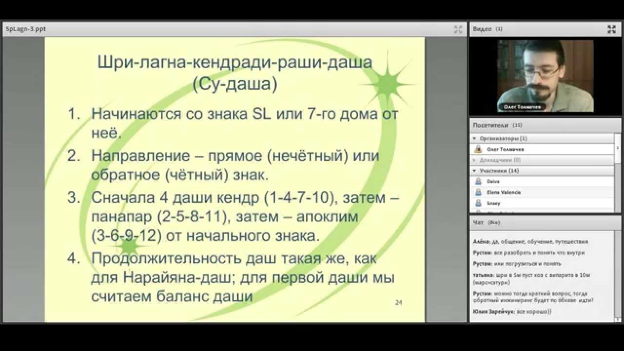 Олег Толмачев. Семинар 