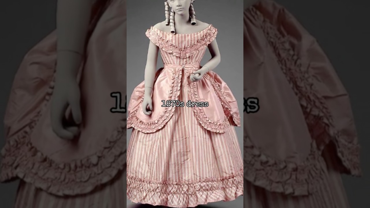 1870s dress 🎀|| Boston || 19th century || 1800s || Victorian #history #shorts #dress #fashion