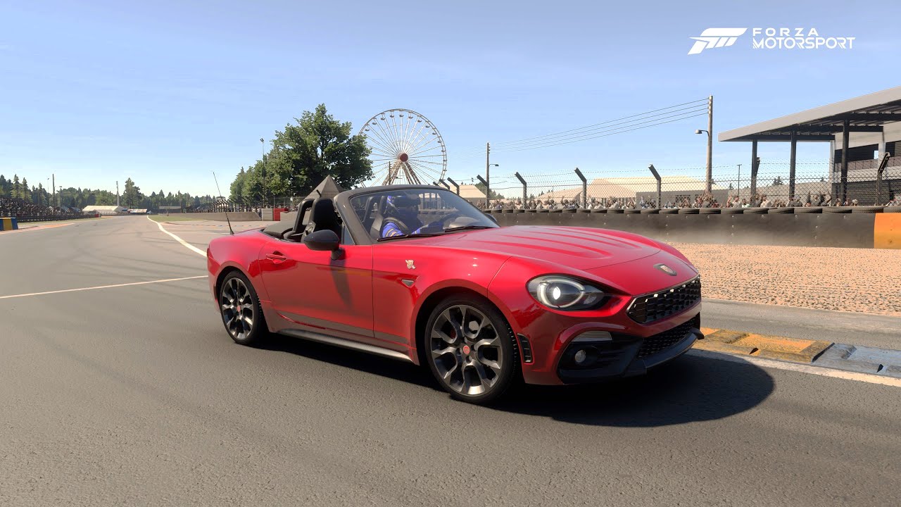 Forza Motorsport . Abarth 124 Spider '2017' . Car Test Drive Burnout Speed Crash .