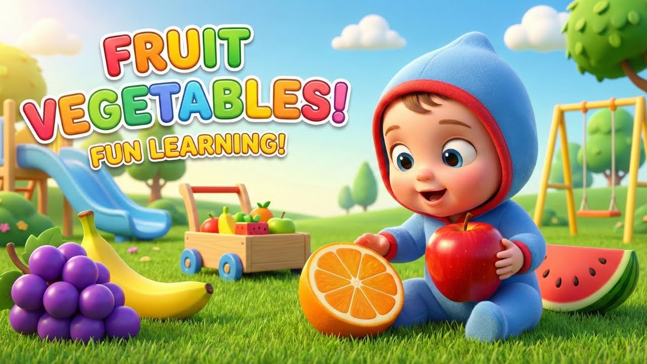 Fruits & Vegetables Songs for toodlers | Learning Fruits & Vegetable Names for toodlers