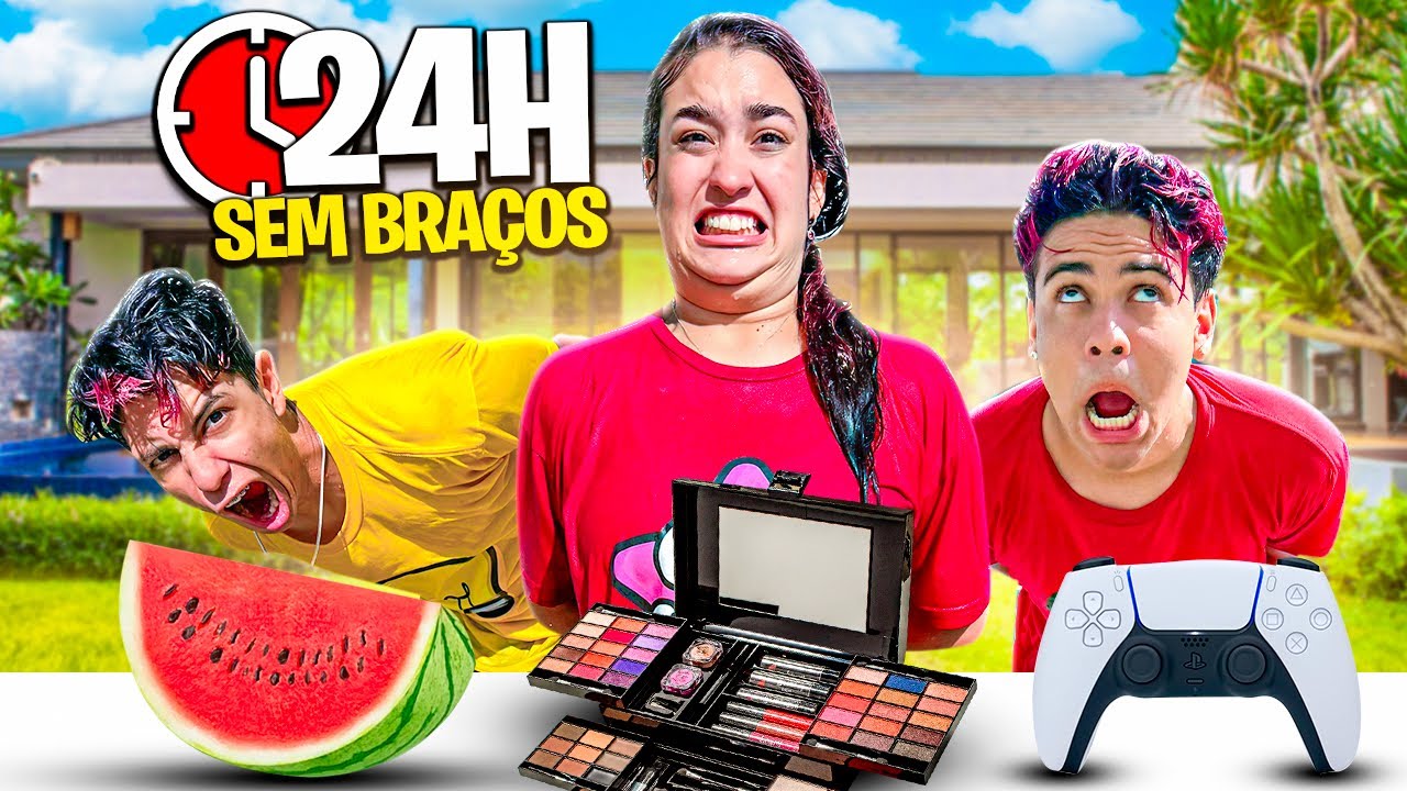 24 HORAS SEM USAR OS BRA&Ccedil;OS *conseguimos?