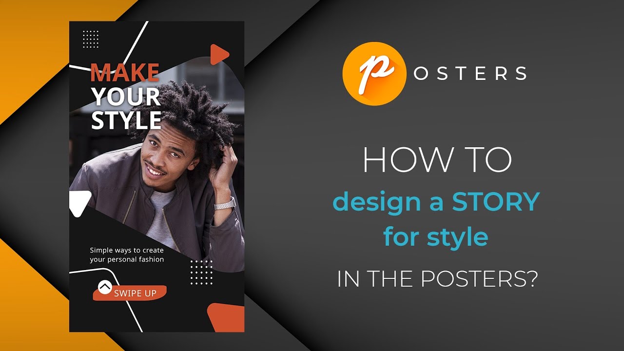 How to design a STORY for style in the Posters | Design Instagram Story Template | TUTORIAL