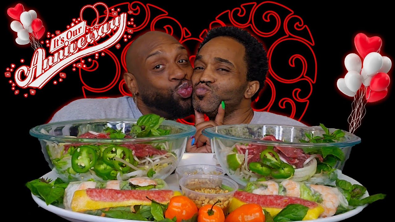 IT'S OUR ANNIVERSARY 💋💖💋 ... VIETNAMESE OXTAIL & FILET MIGNON PHO' | MUKBANG | HUBBY EDITION