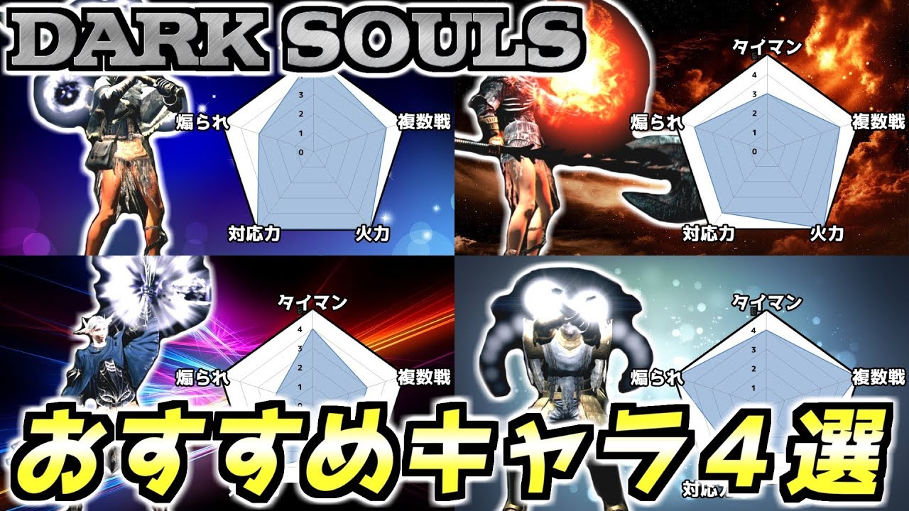 【ダークソウルリマスター】このキャラでライバルに差をつけろ!! おすすめキャラ4選