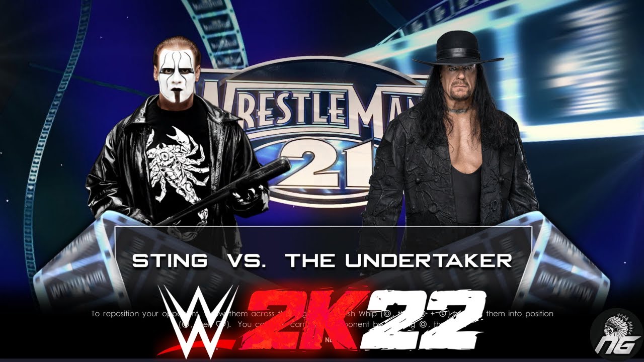 Sting vs The Undertaker WRESTLEMANIA WWE 2K22 Gameplay (FULL MATCH) 4K 60FPS